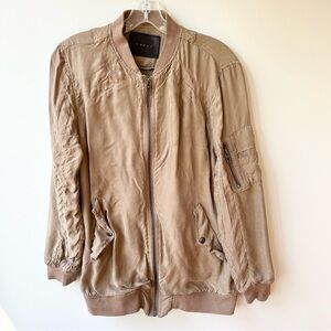 Blank NYC lightweight curpo rayon bomber jacket